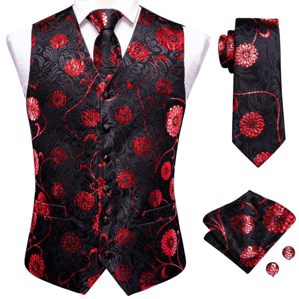 Silk Men's Vests Tie Set
