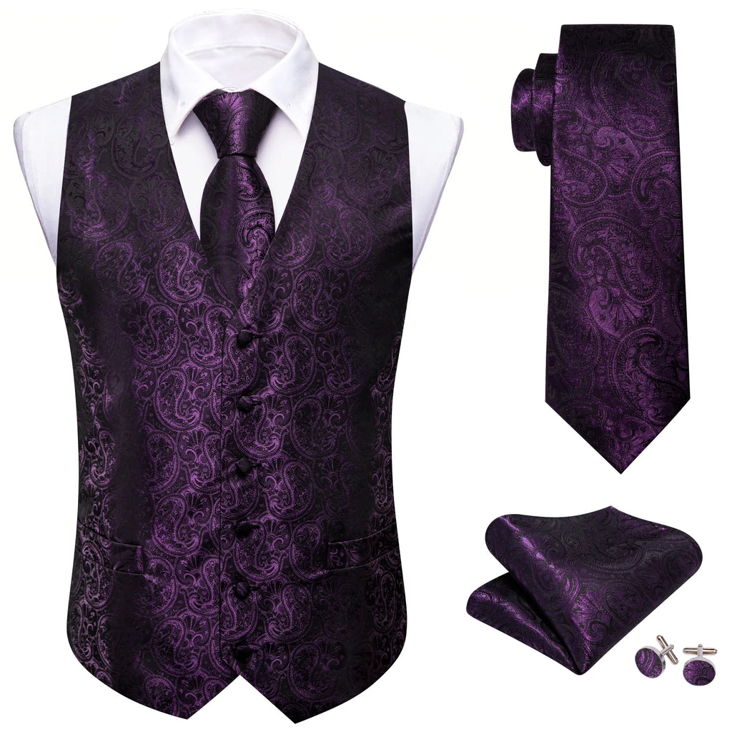 Silk Waistcoat Vest Set