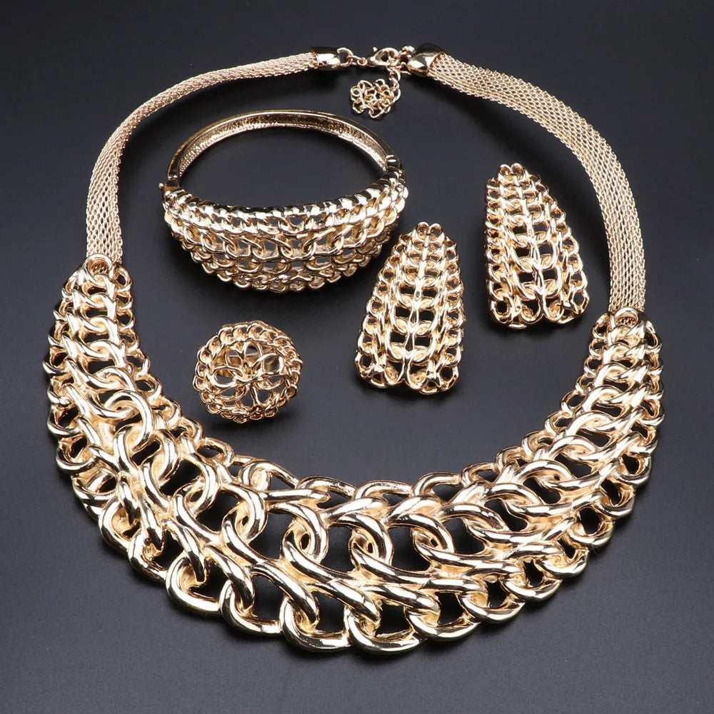 Dubai Gold Color Jewelry Set