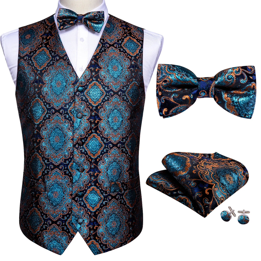 Silk Waistcoat Vest Set