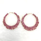 Full Rhinestone Large Hoop Earrings