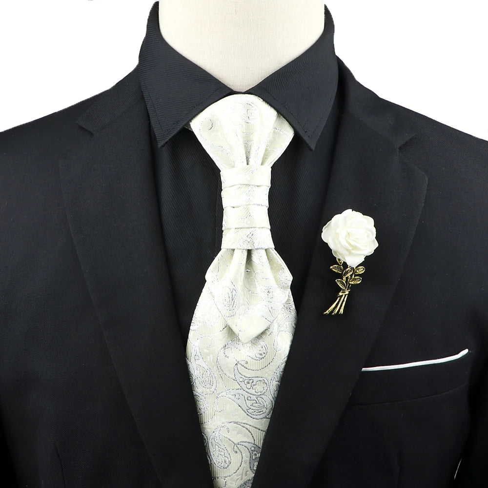 Paisley Tie & Brooch Set