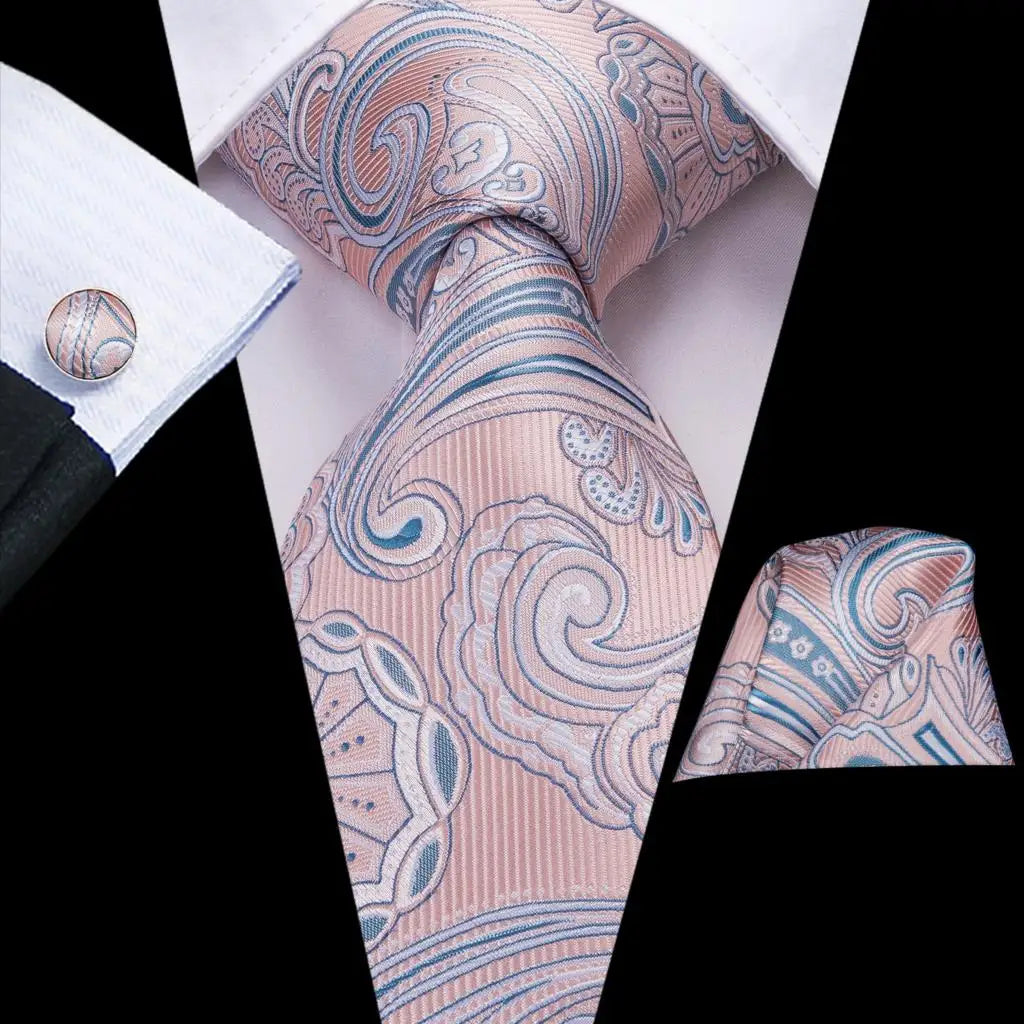 Red Purple Paisley Men's Ties