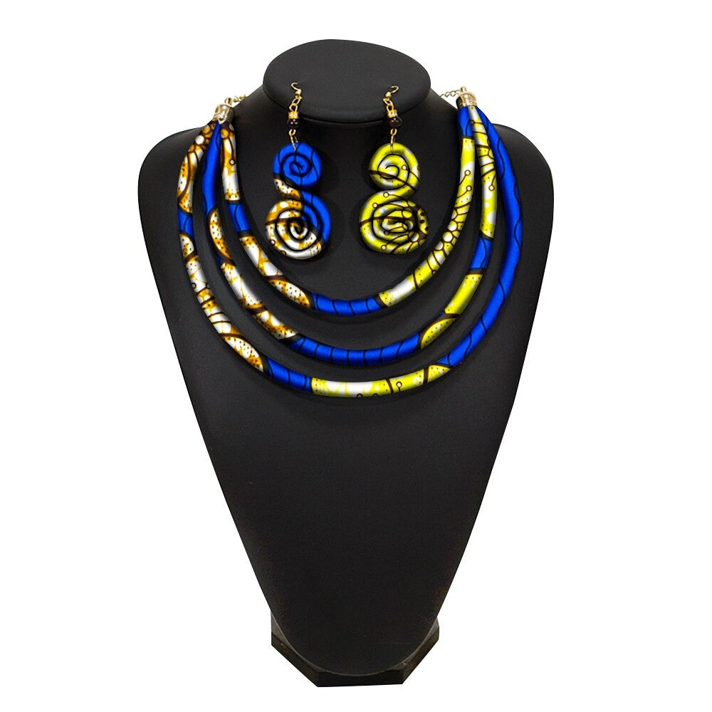 African Rope Necklace Set