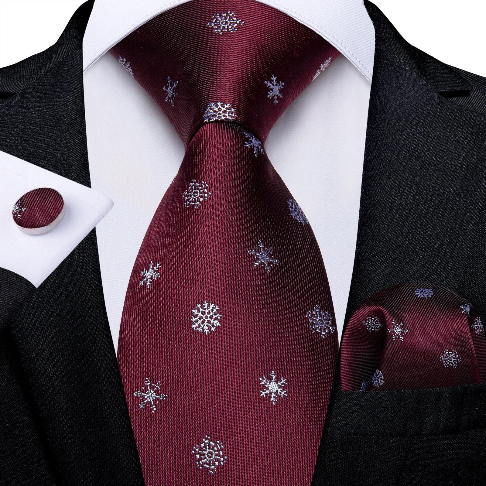 Red Men's Tie Set