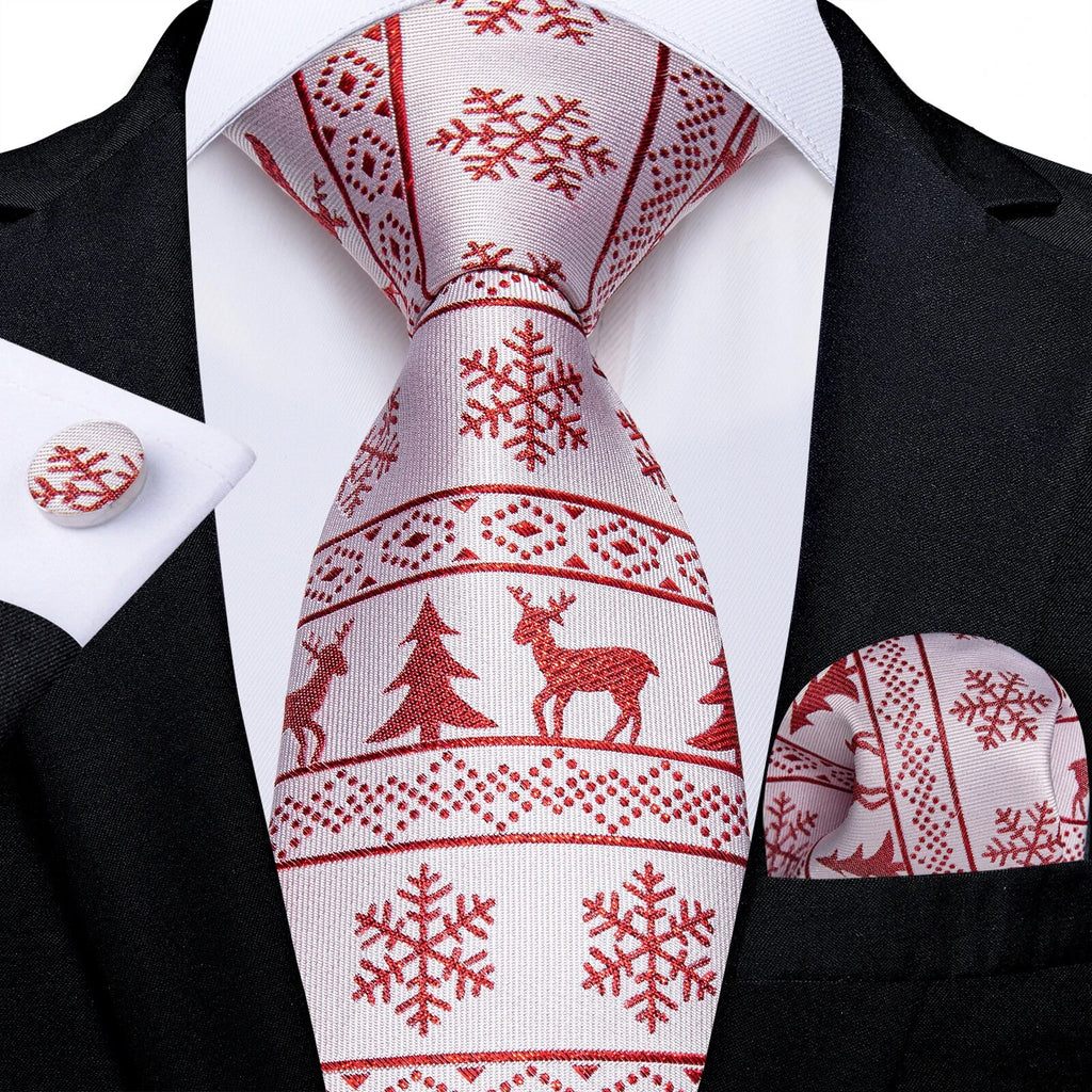 Red Men's Tie Set