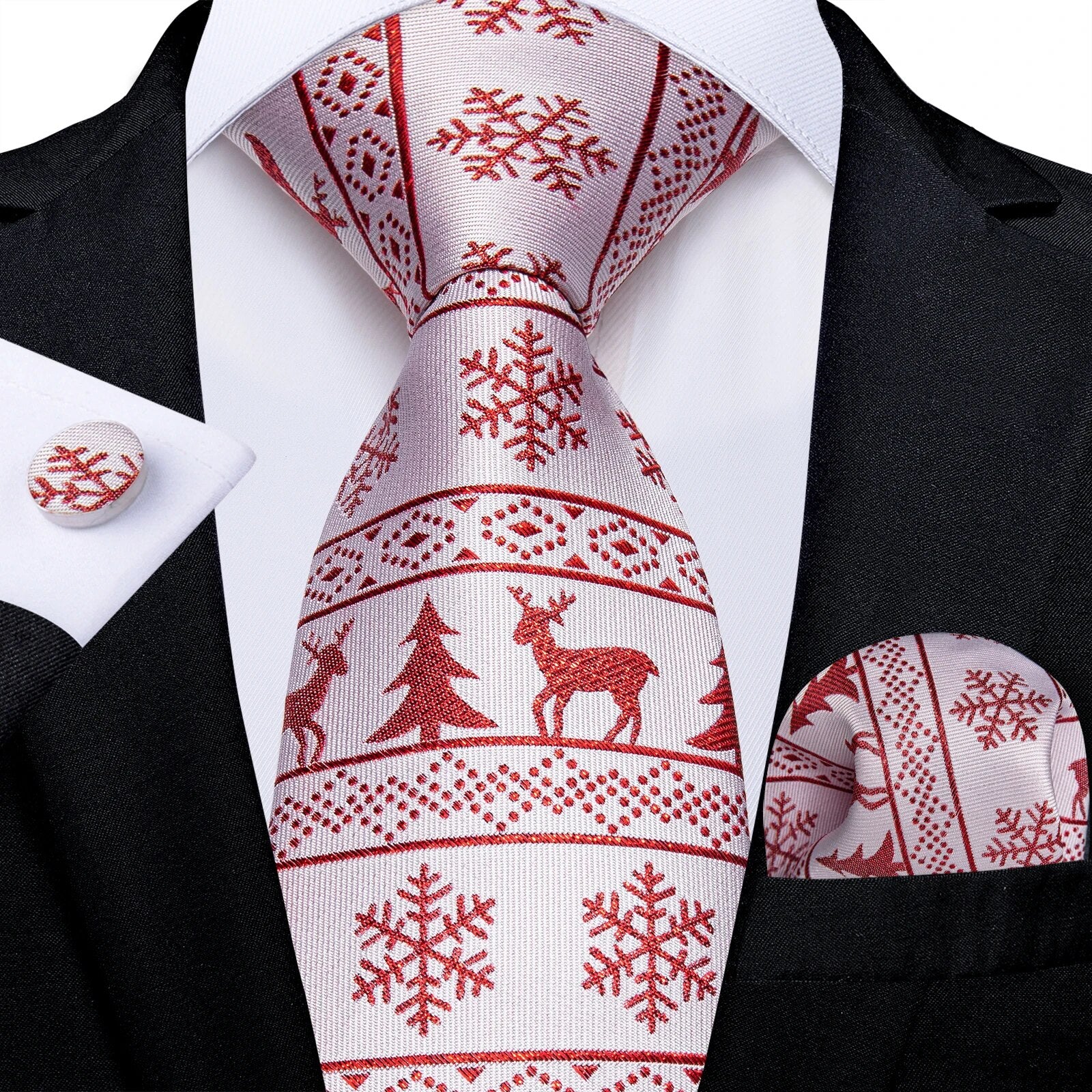 Red Men's Tie Set