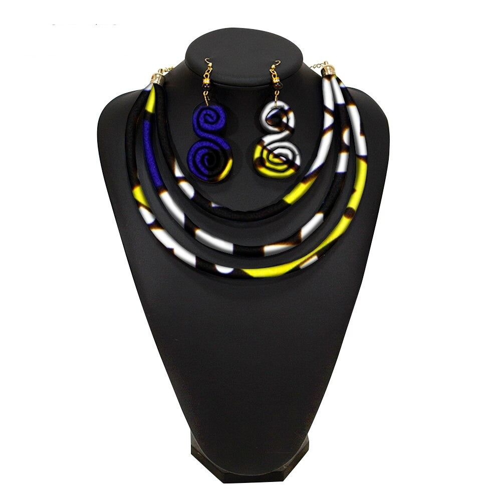 African Rope Necklace Set