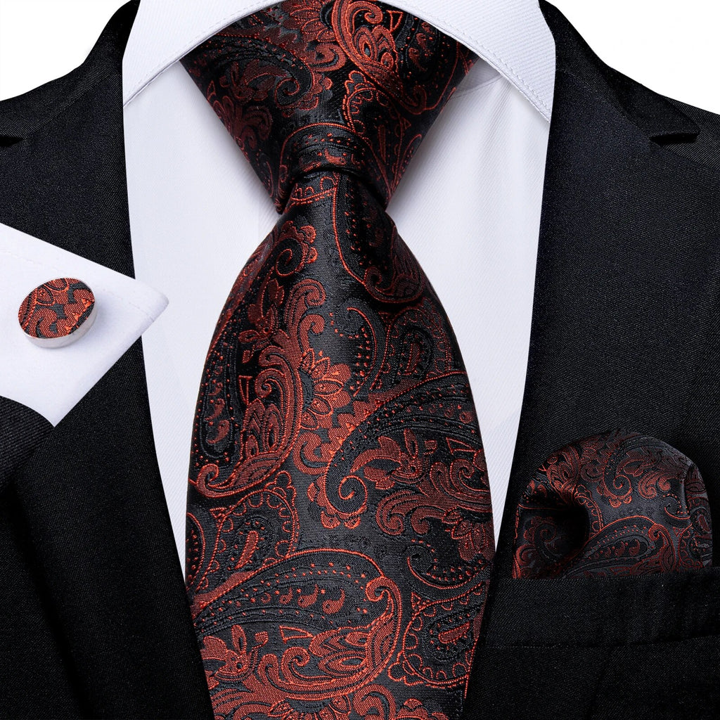 Red Men's Tie Set