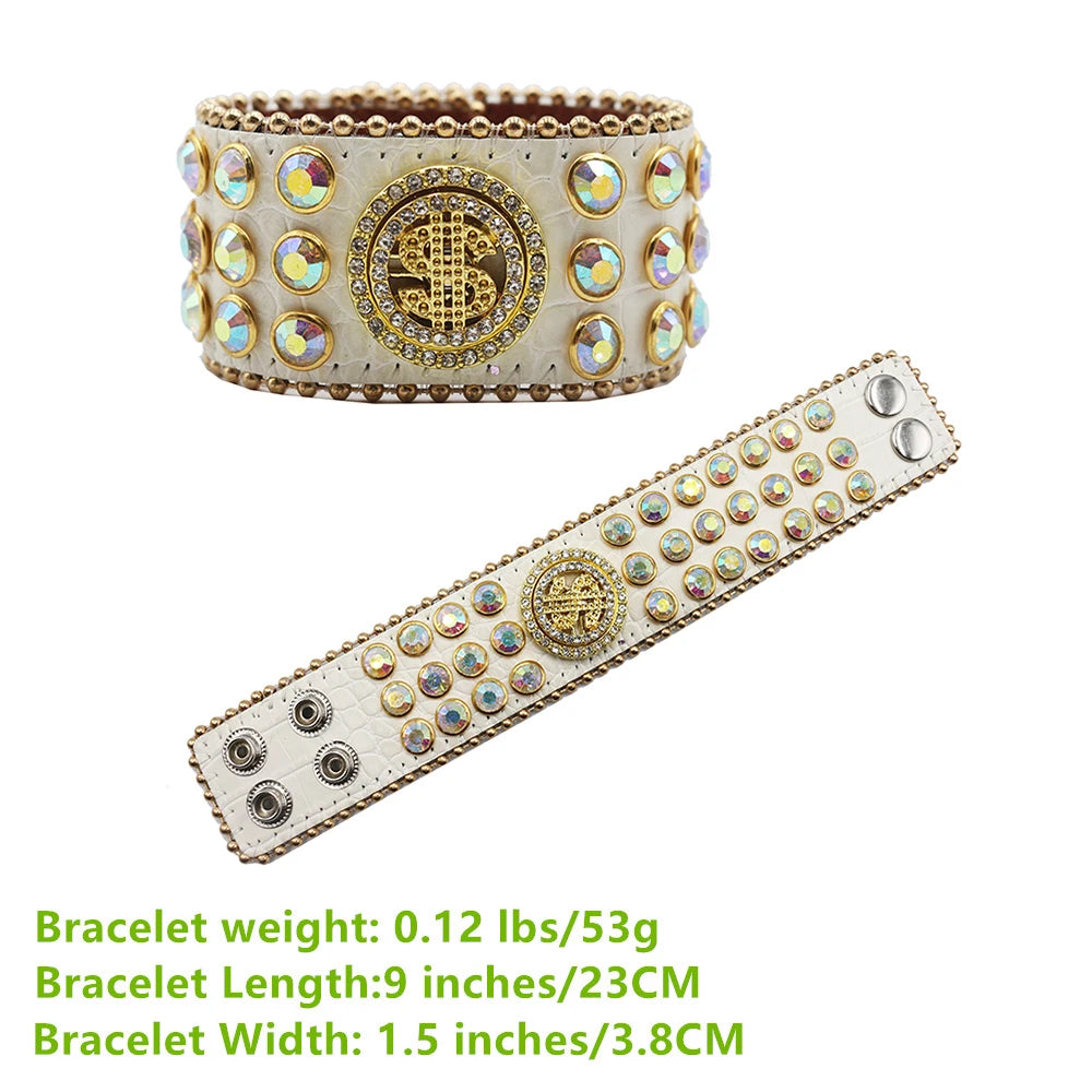 Decompression Rhinestone Bracelet