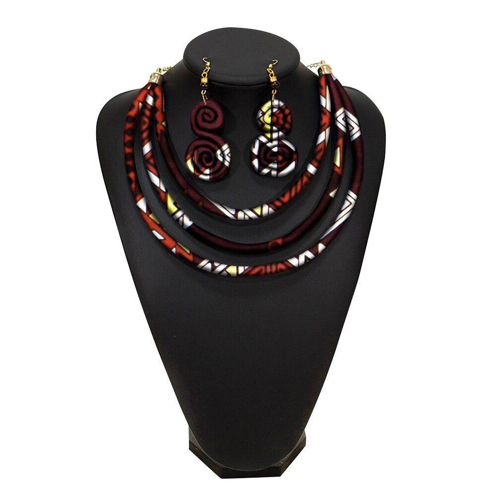 African Rope Necklace Set