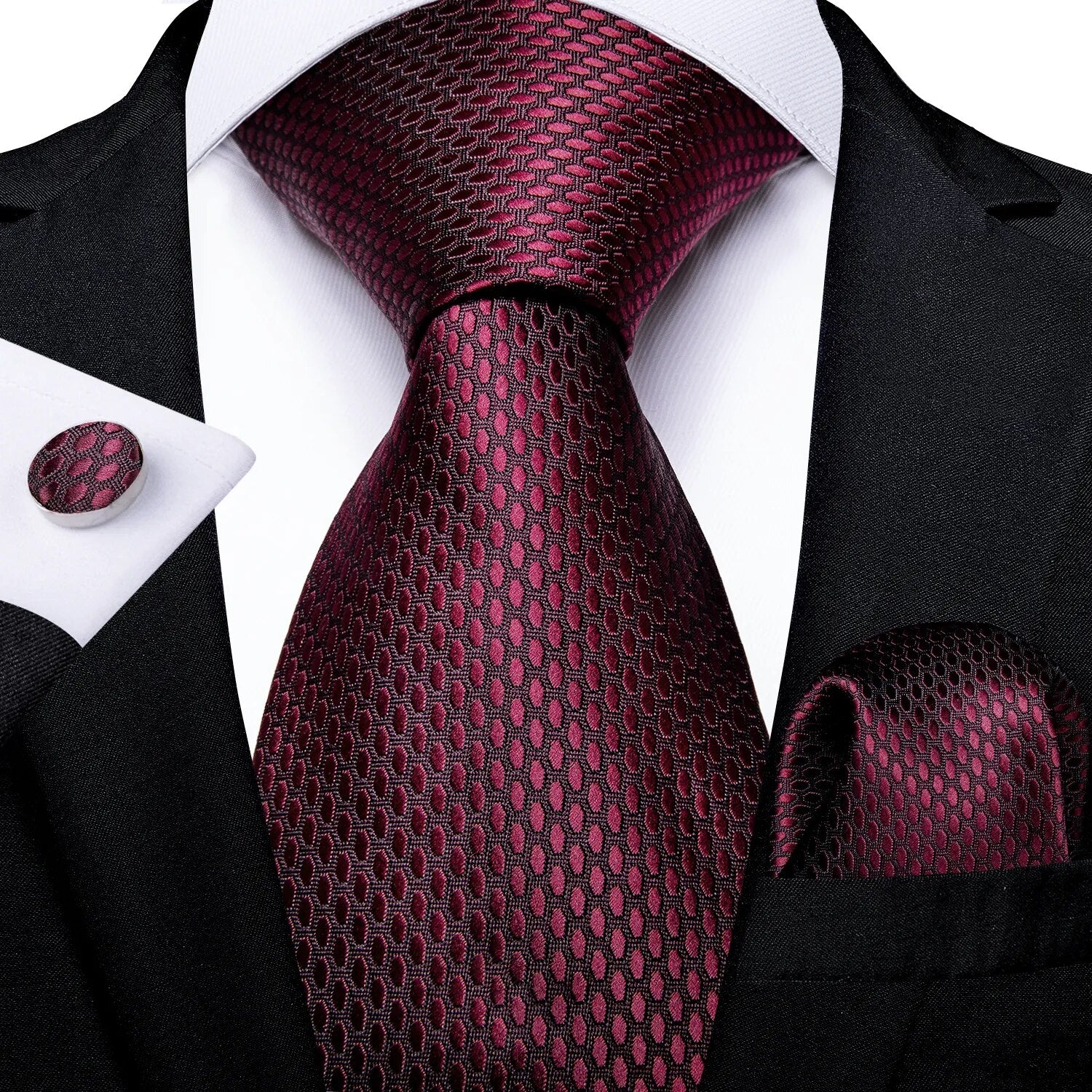 Red Men's Tie Set