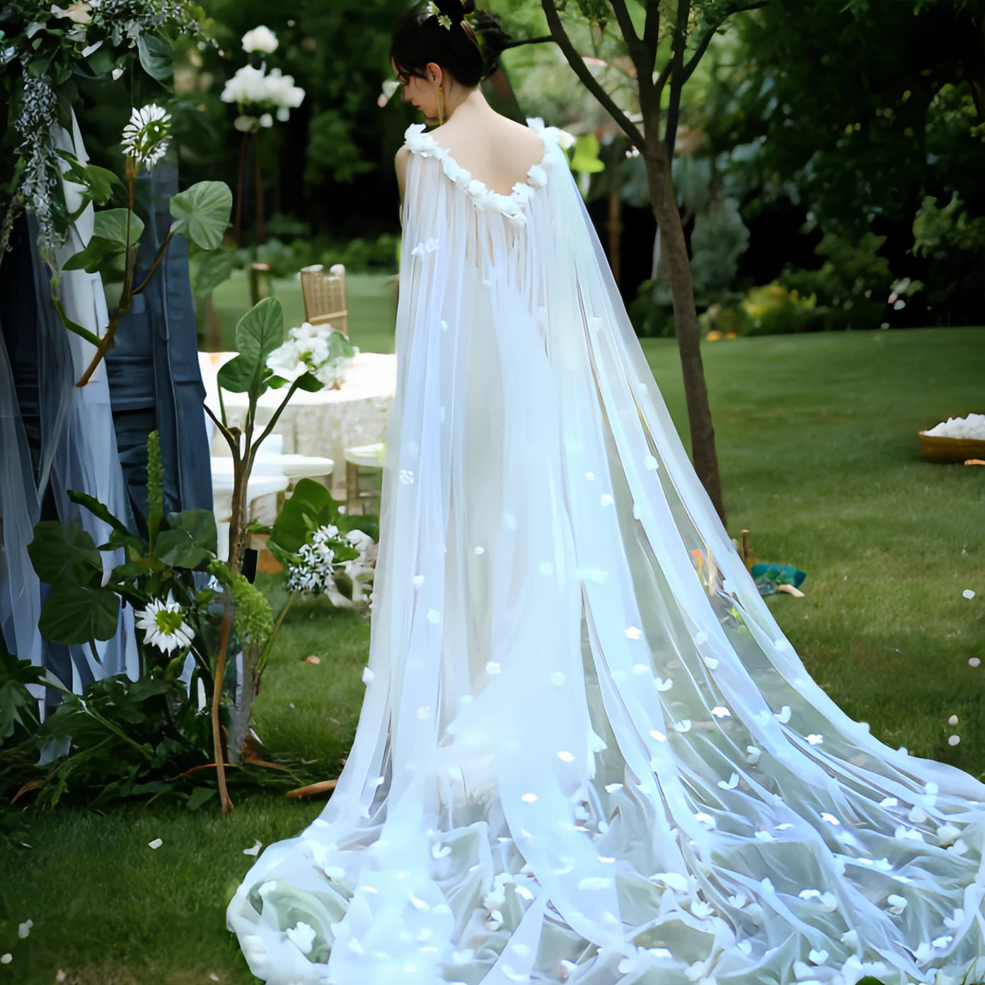 Exquisite Bridal Cape Veil