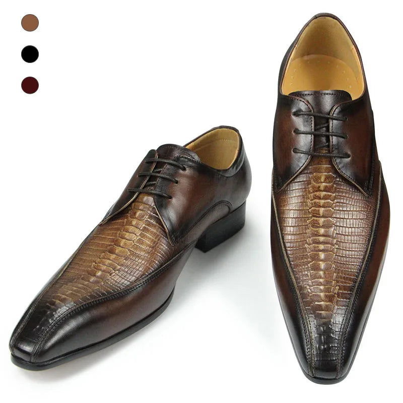 Derby Leather Wedding Shoes