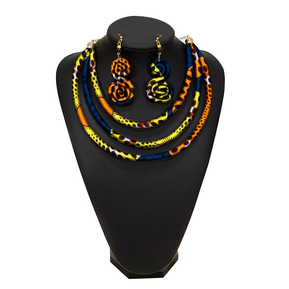 African Rope Necklace Set
