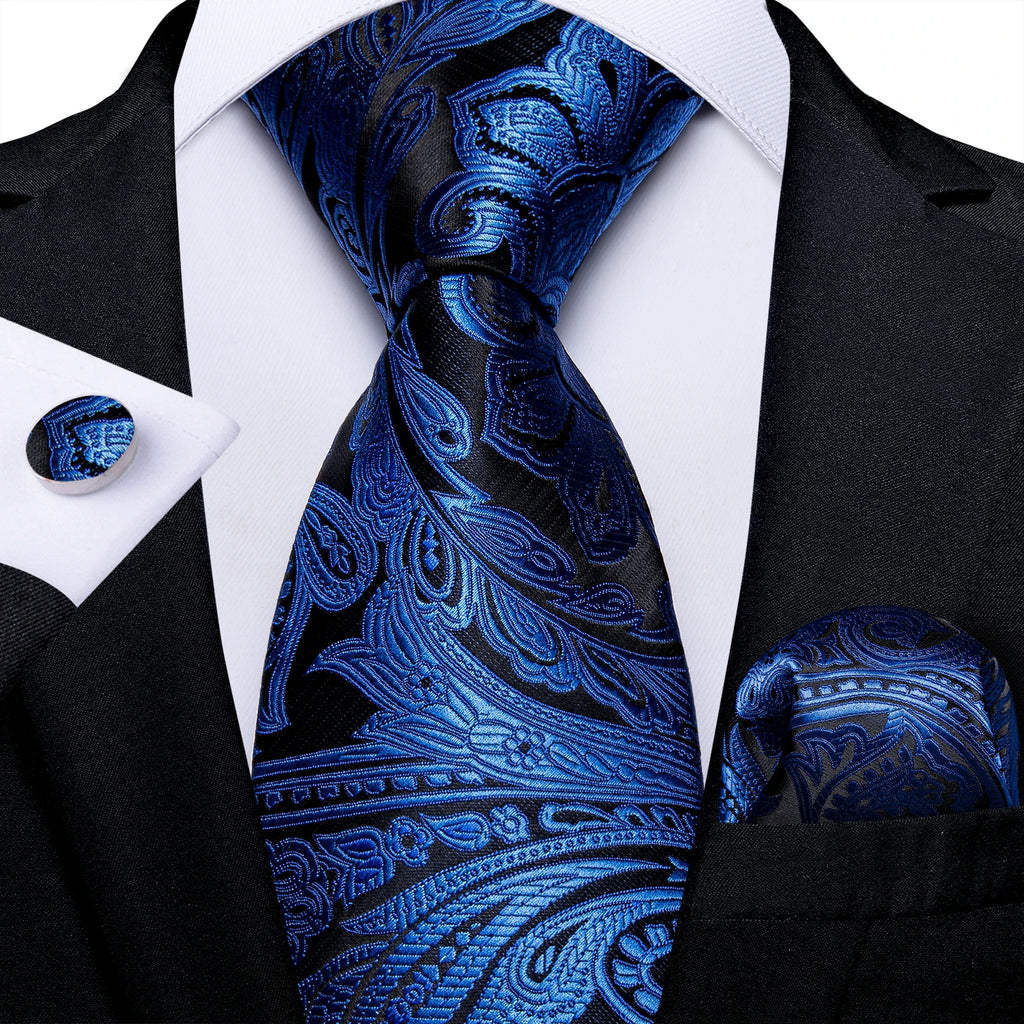Men's Royal Blue Tie Set