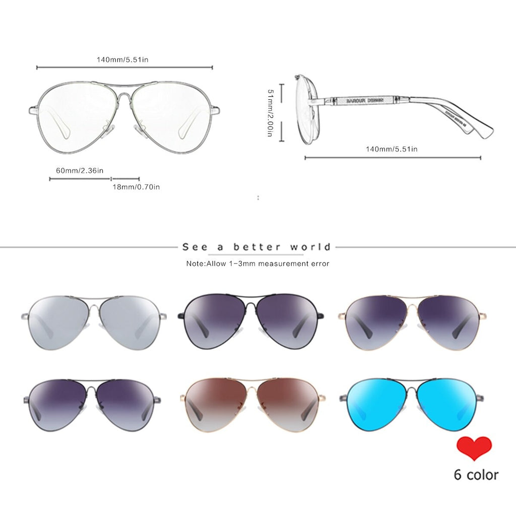 Gradient Pilot Men Sunglasses