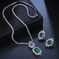 Emerald Bridal Jewelry Sets