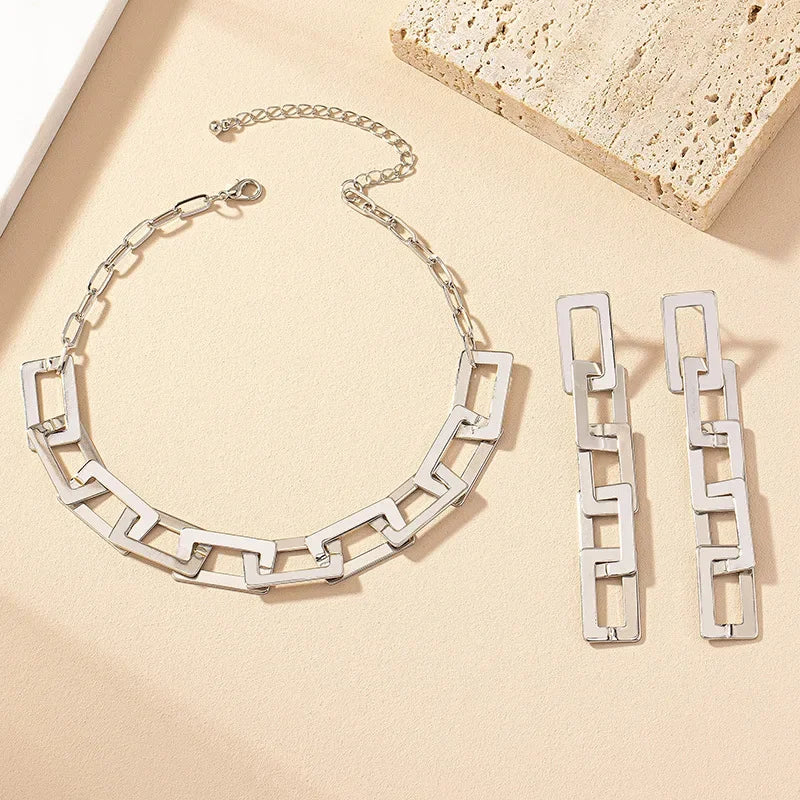 Collar Chain Jewelry Set