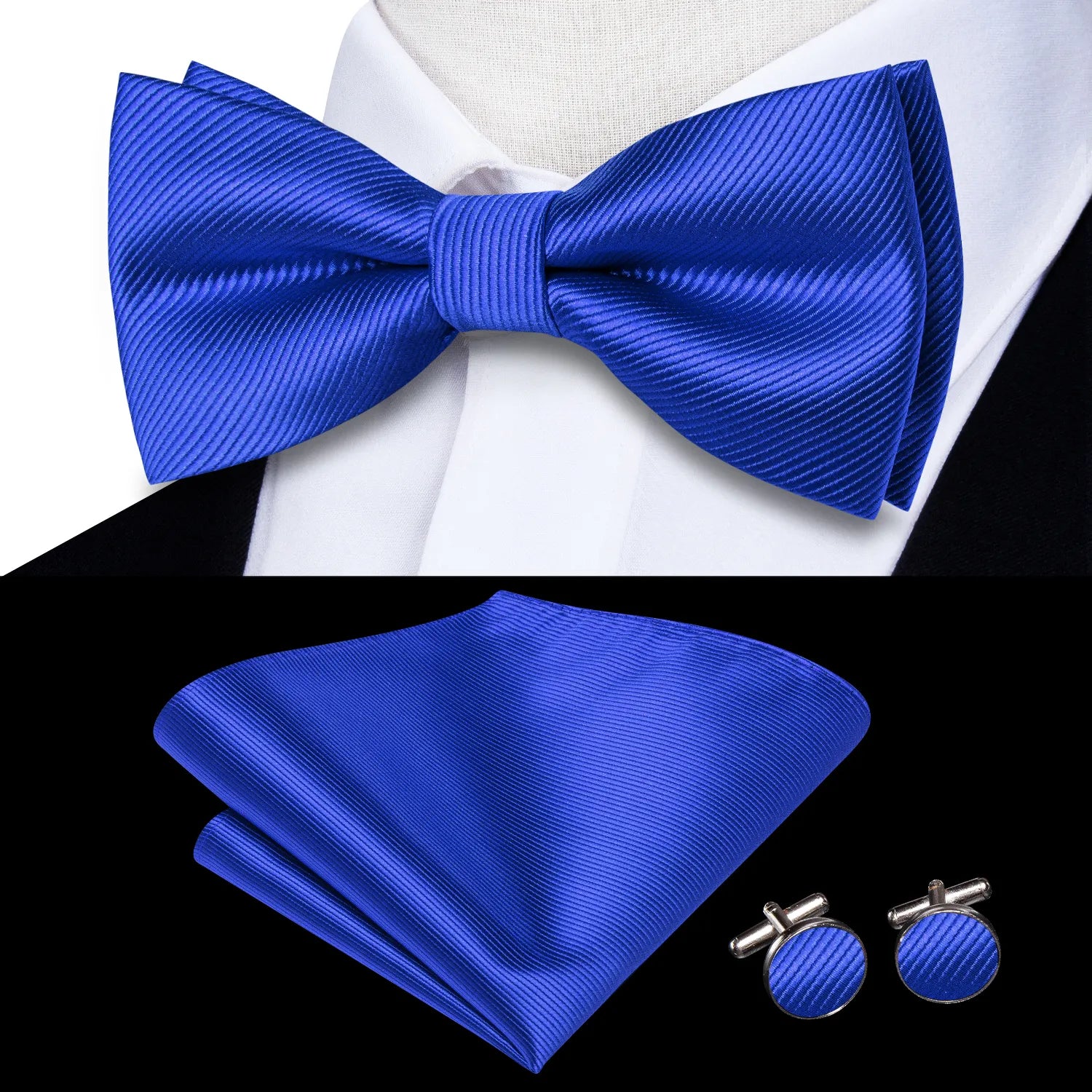 Bowtie Jacquard Adult Bow Tie Set