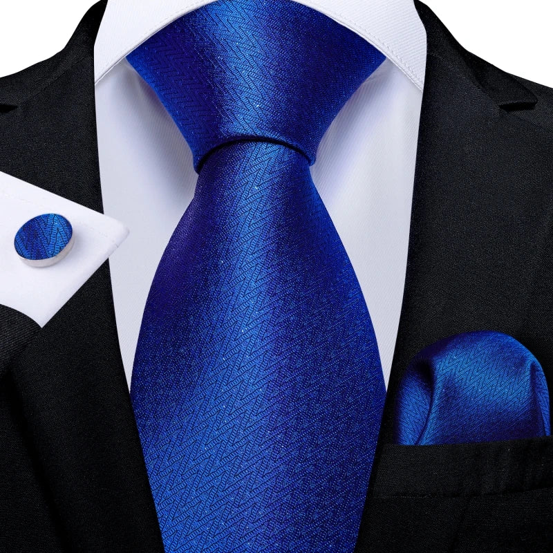 Men's Royal Blue Tie Set