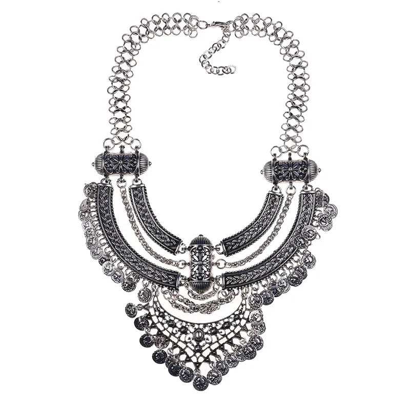 Large Collar Statement Gypsy Necklace