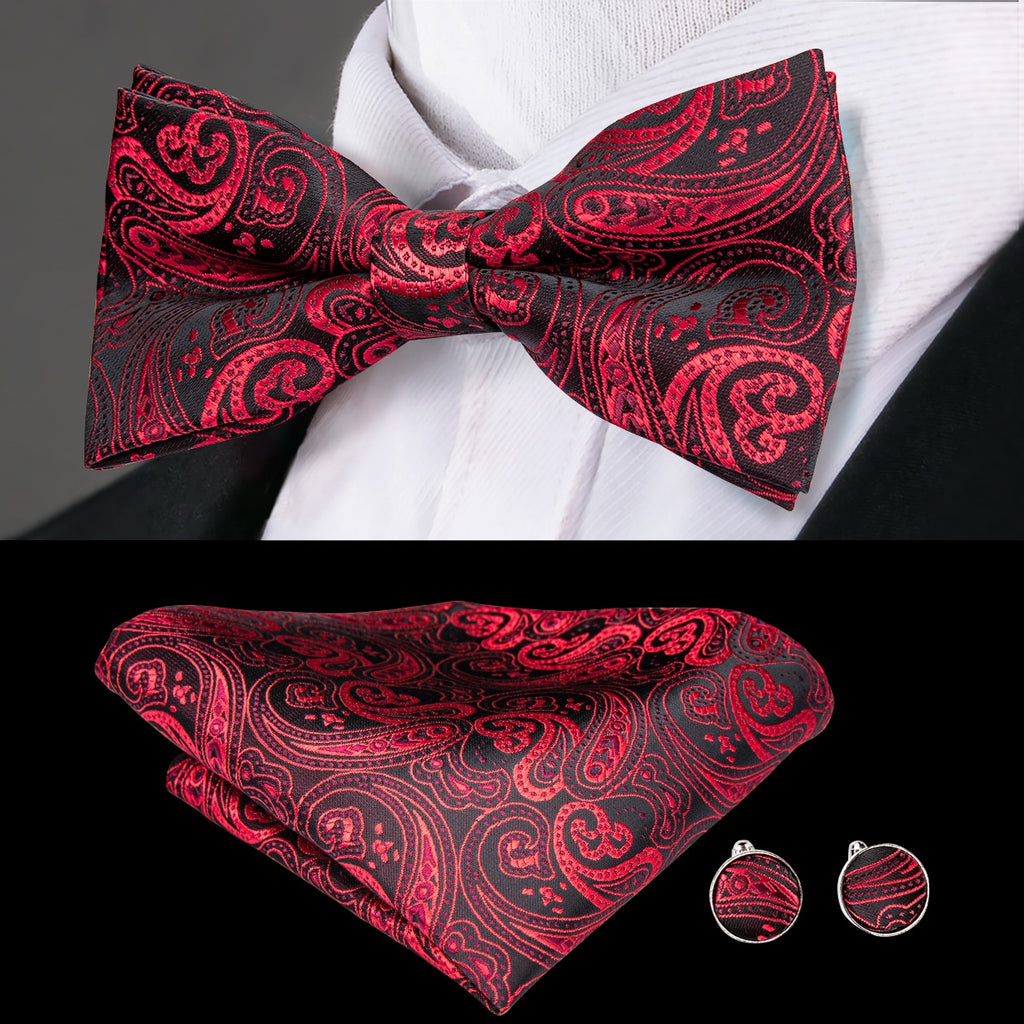 Bowtie Jacquard Adult Bow Tie Set