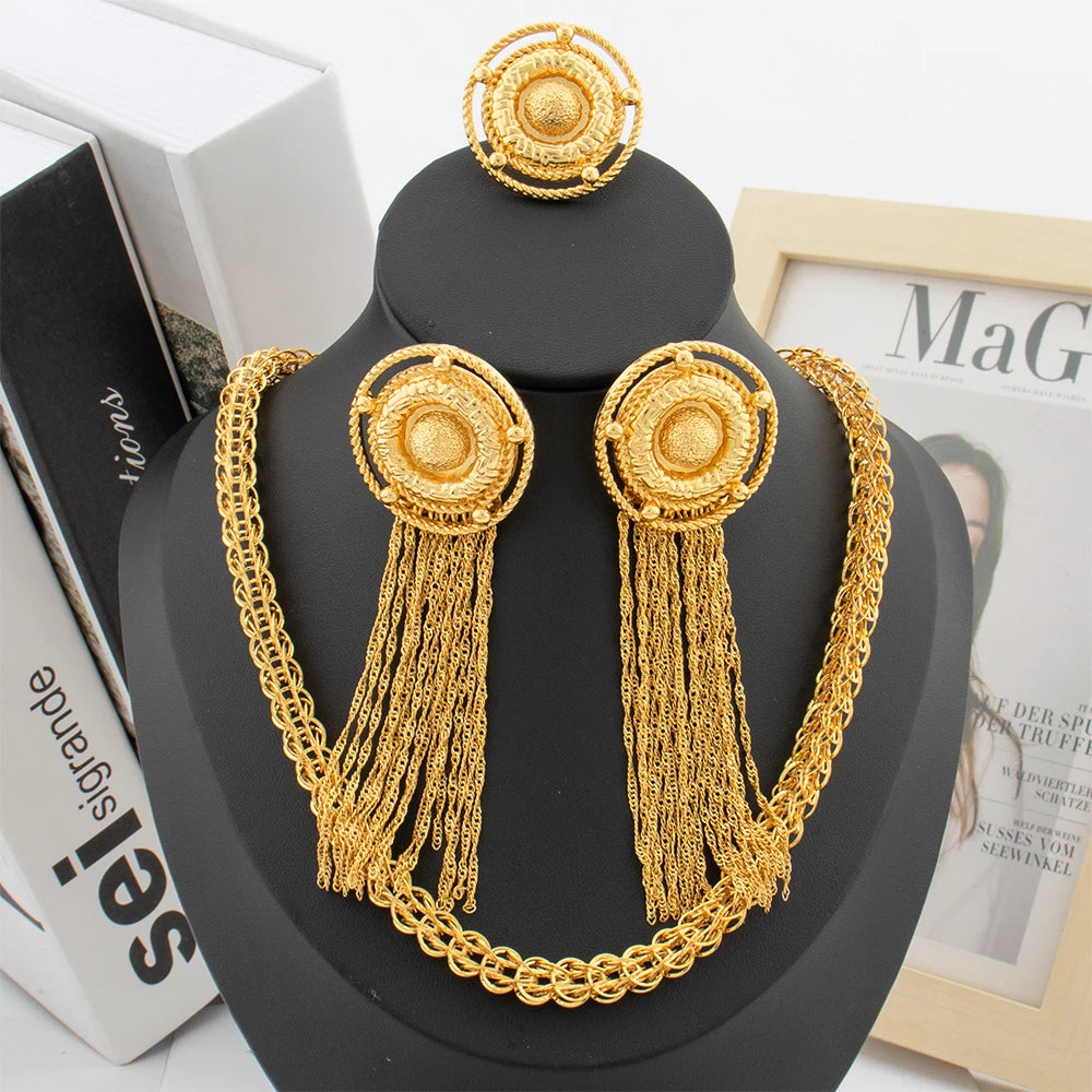 Tassel Earrings Jewelry Set