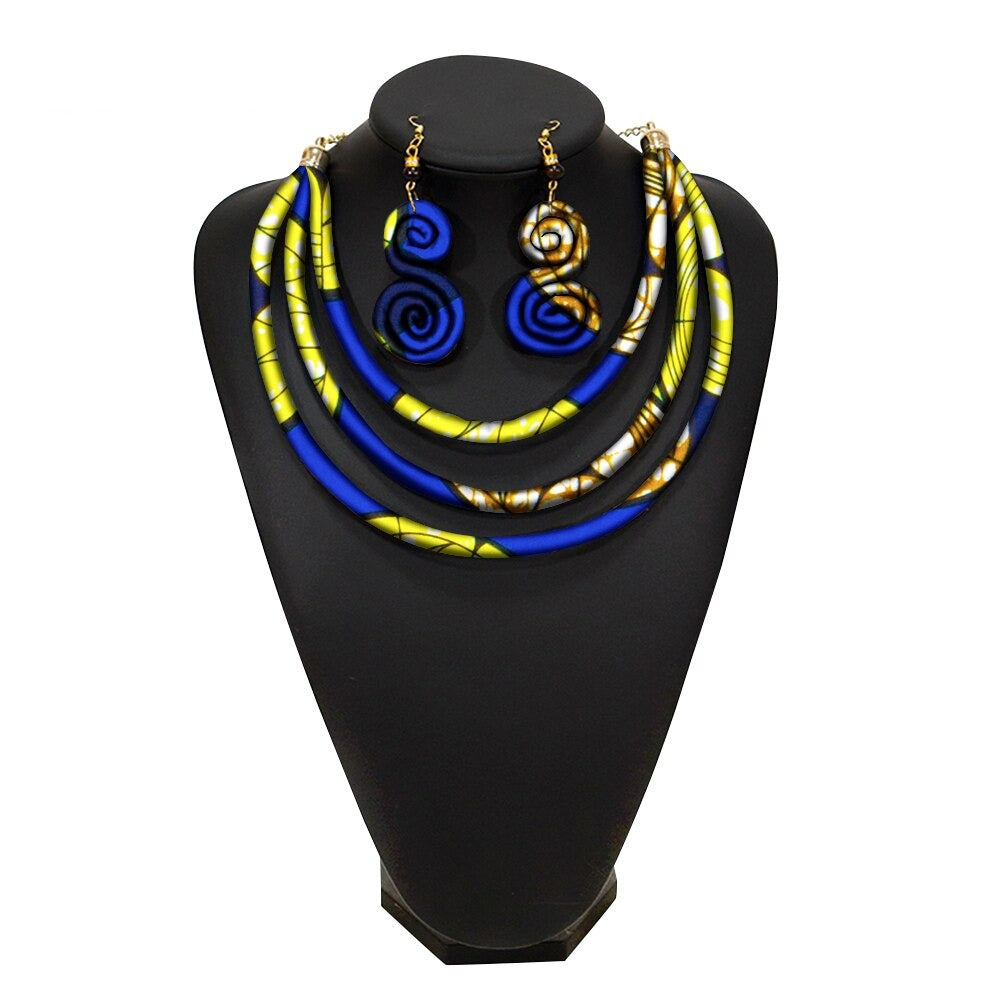 African Rope Necklace Set