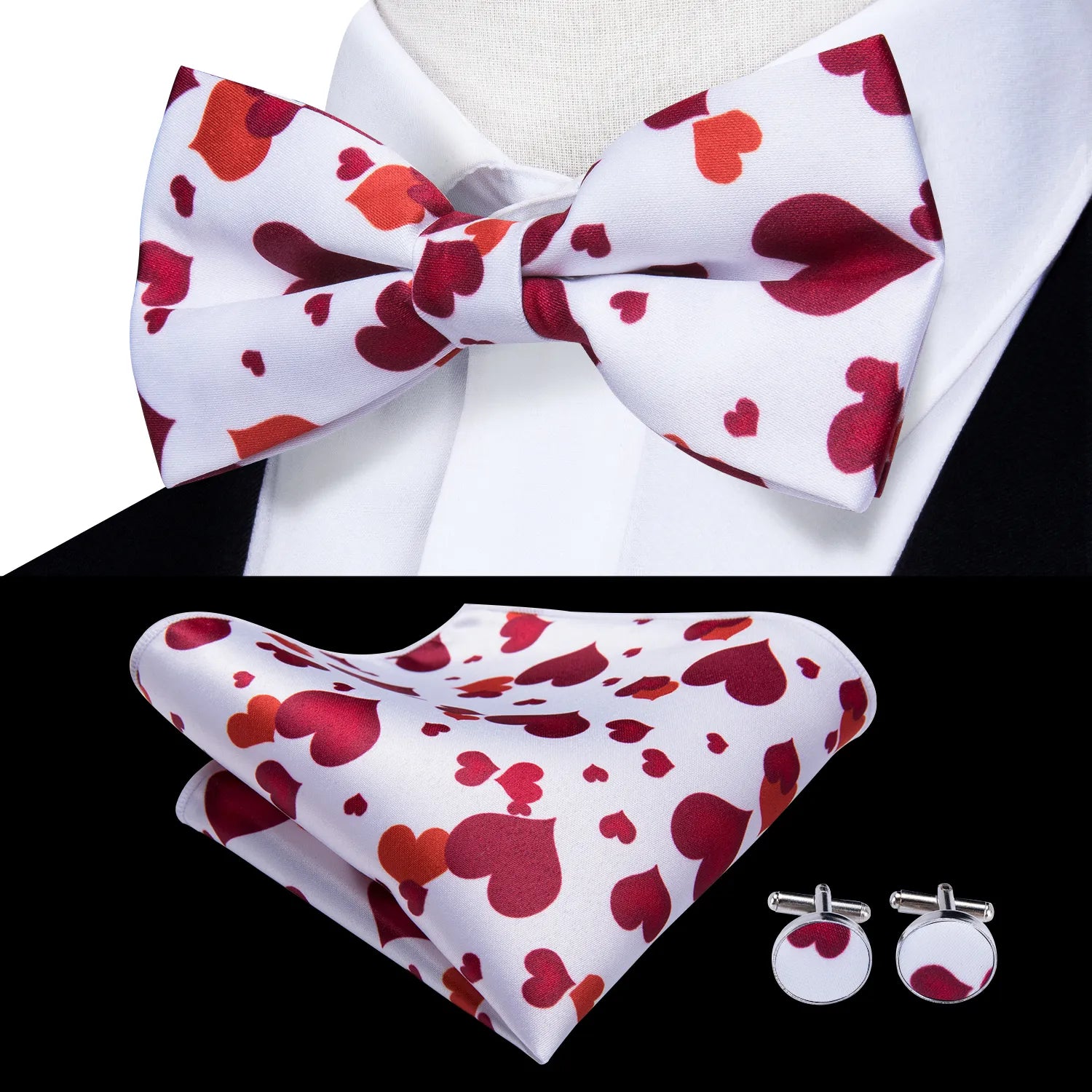 Bowtie Jacquard Adult Bow Tie Set