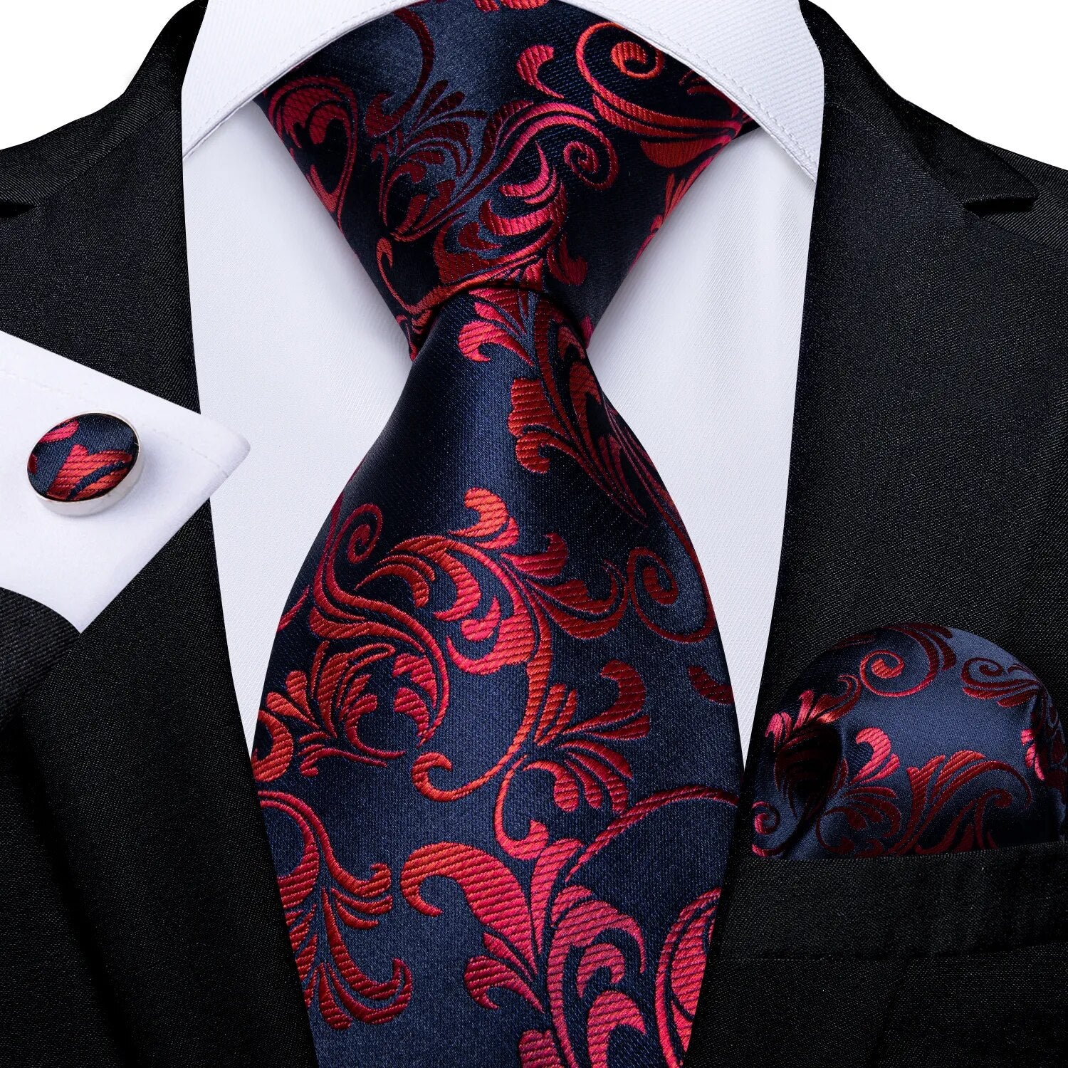 Red Men's Tie Set