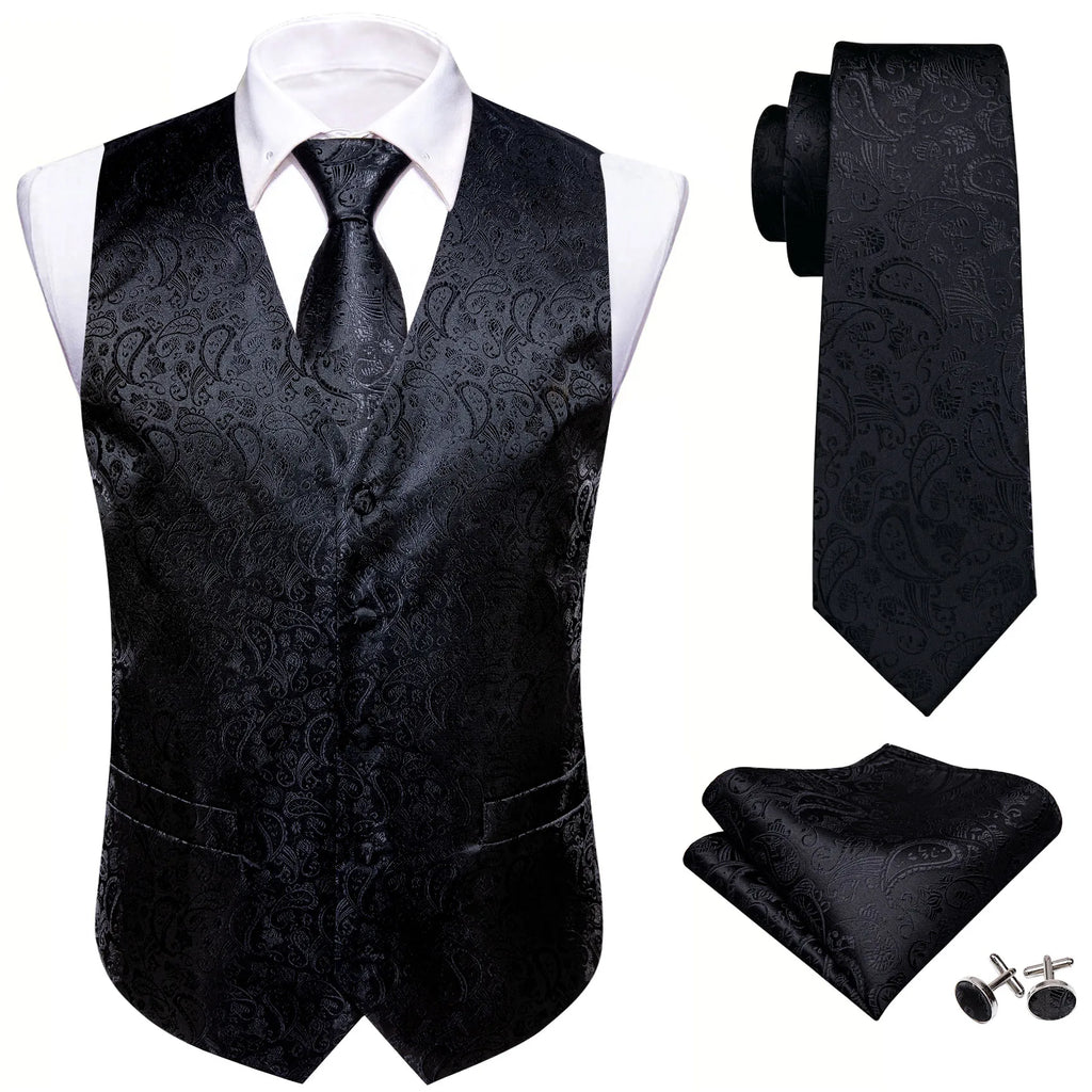 Silk Waistcoat Vest Set