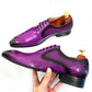 Purple-Black Snake Print Shoes