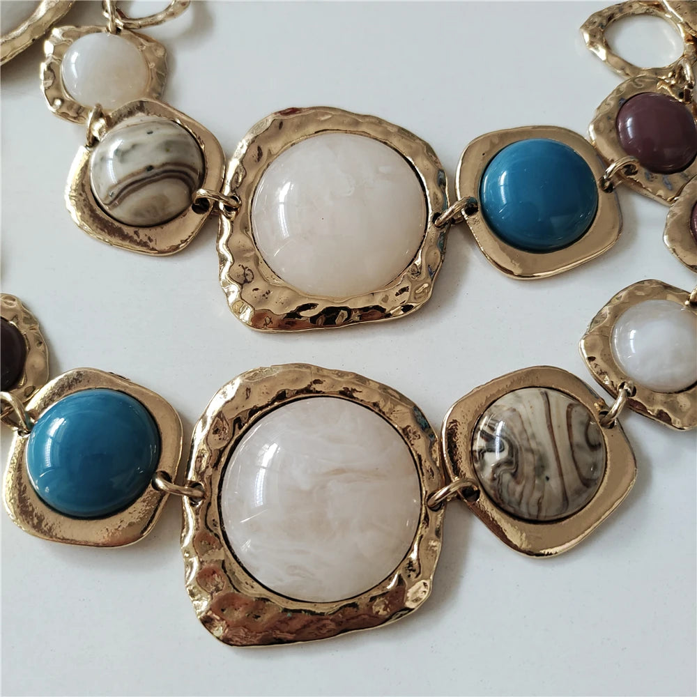 Resin Stone Jewelry Sets