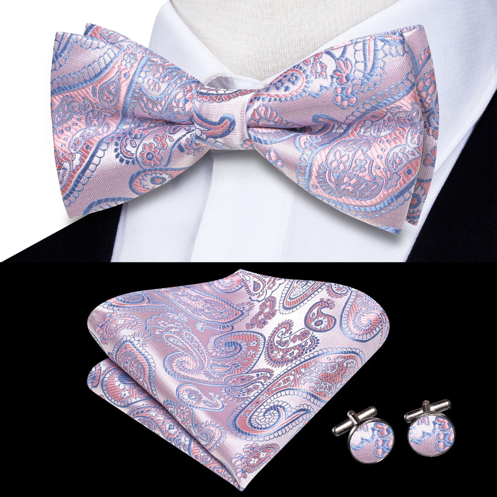 Bowtie Jacquard Adult Bow Tie Set