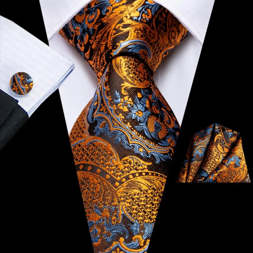 Luxury Silk Men Tie Set