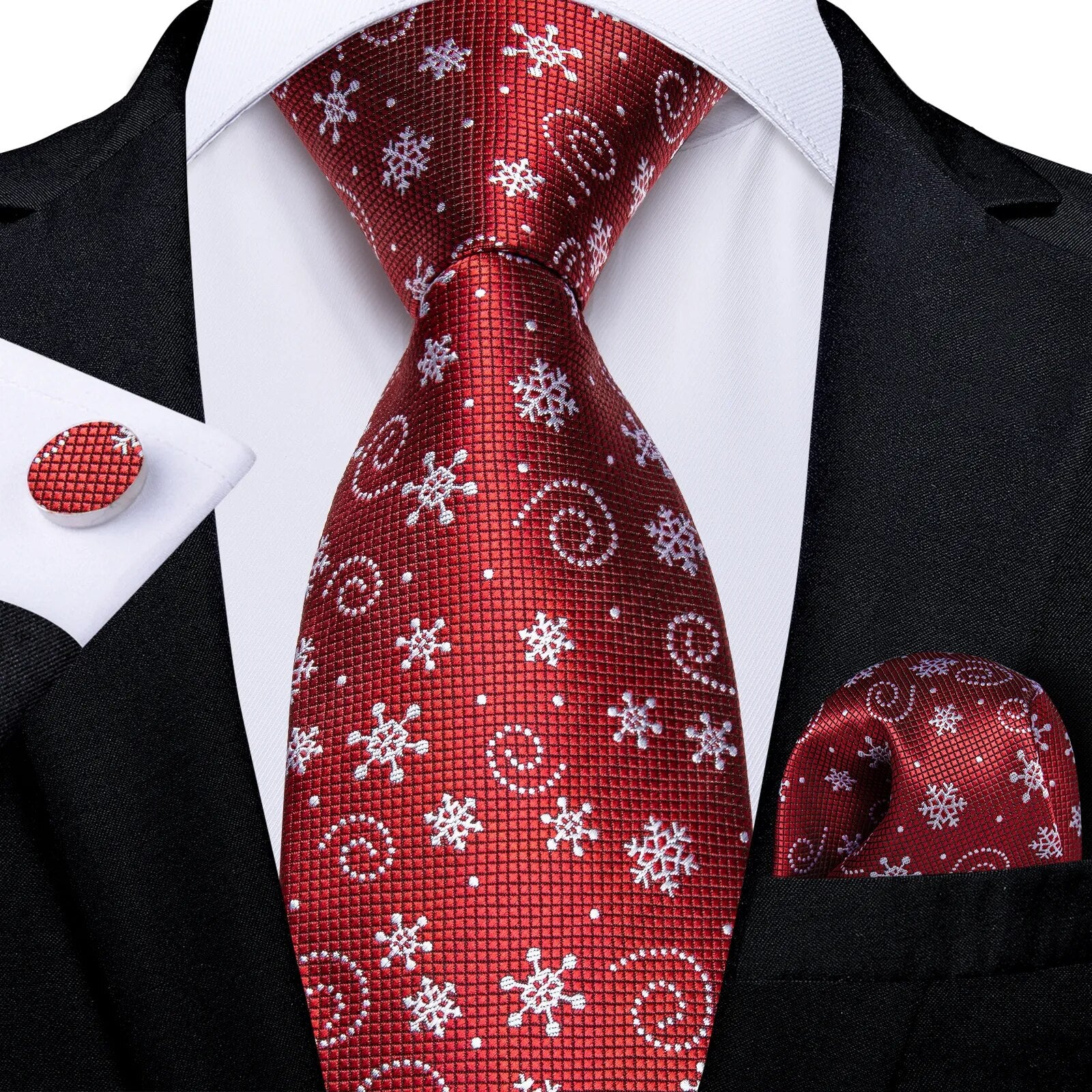 Red Men's Tie Set