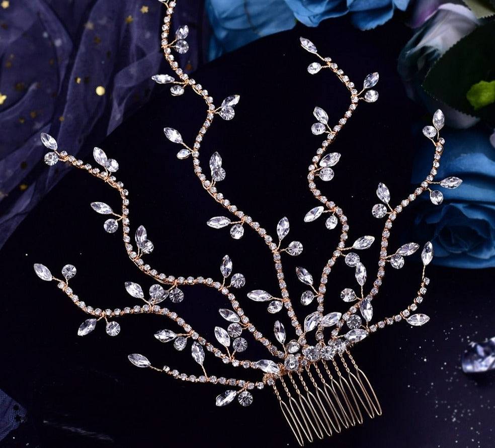 Flower Bridal Headpiece with Comb