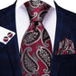 Red Purple Paisley Men's Ties