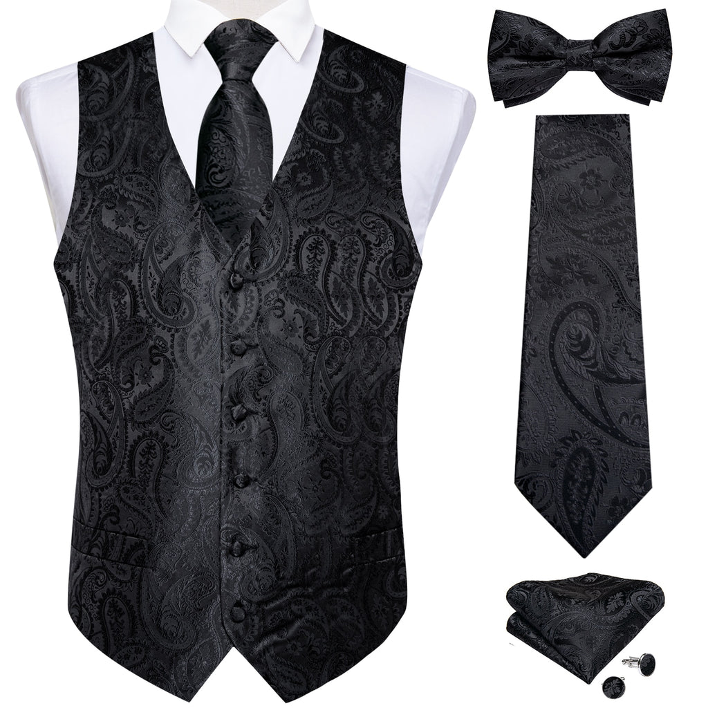 Causal Paisley V-neck Vest