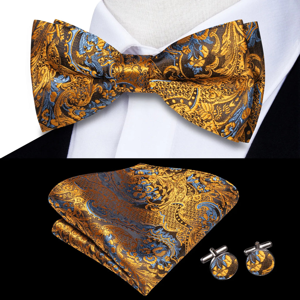 Bowtie Jacquard Adult Bow Tie Set