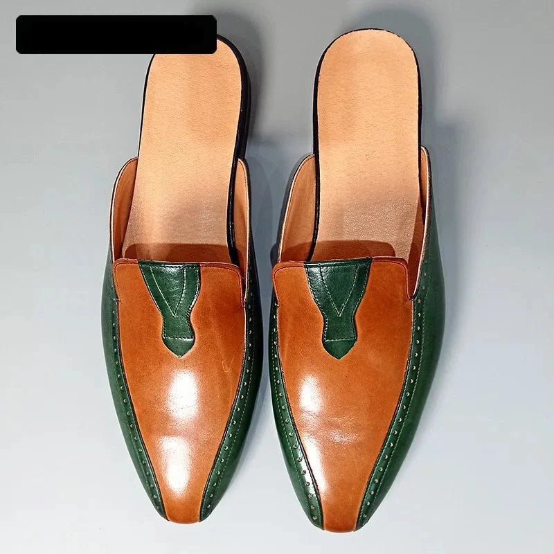 Luxury Men's Mules Half Shoes