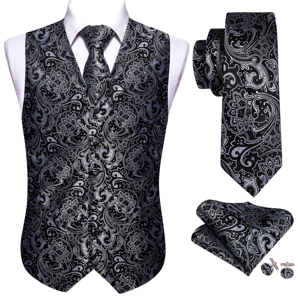 Silk Waistcoat Vest Set