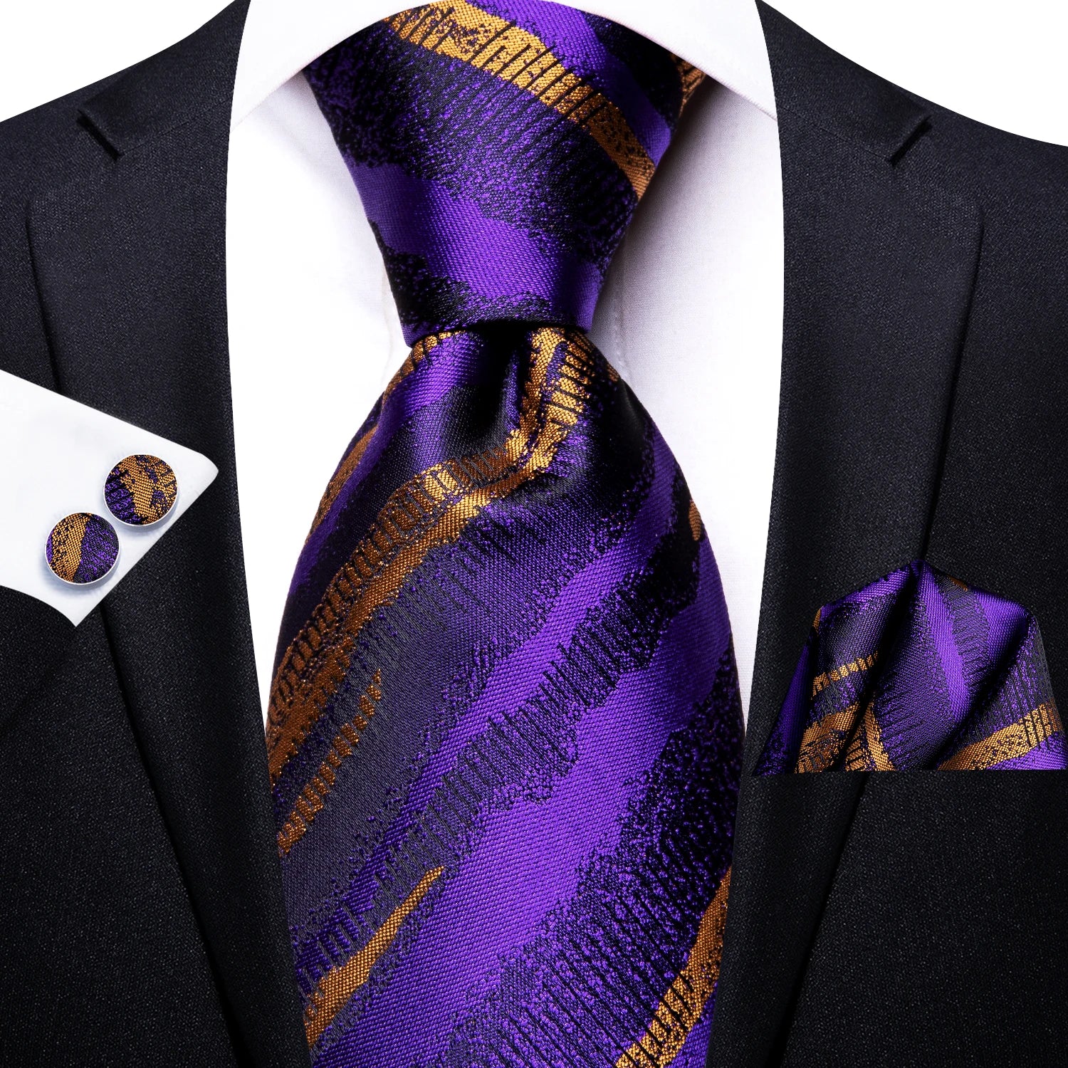 Light Purple Silk Tie Set