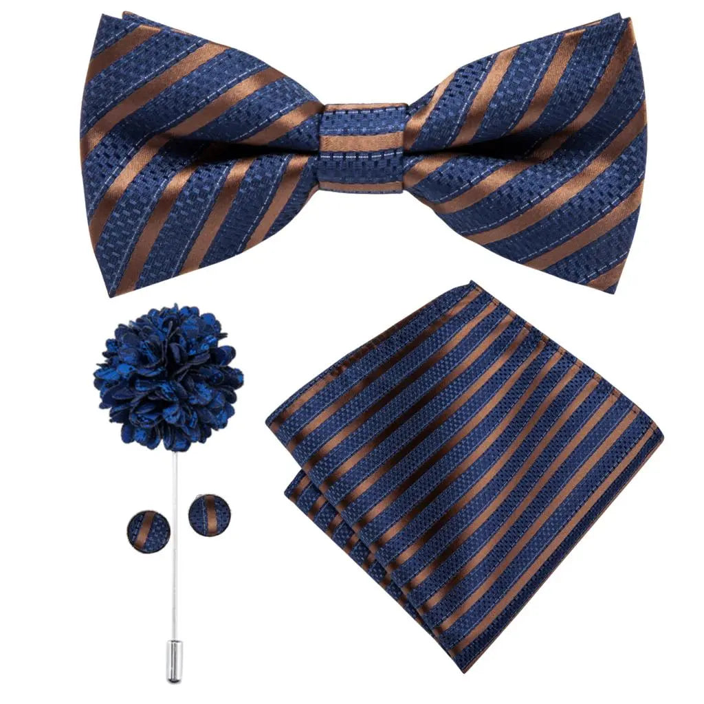 Butterfly Silk Tie Bow Tie Set