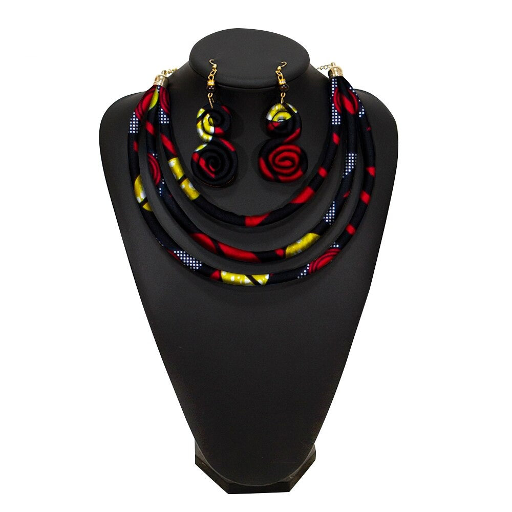 African Rope Necklace Set