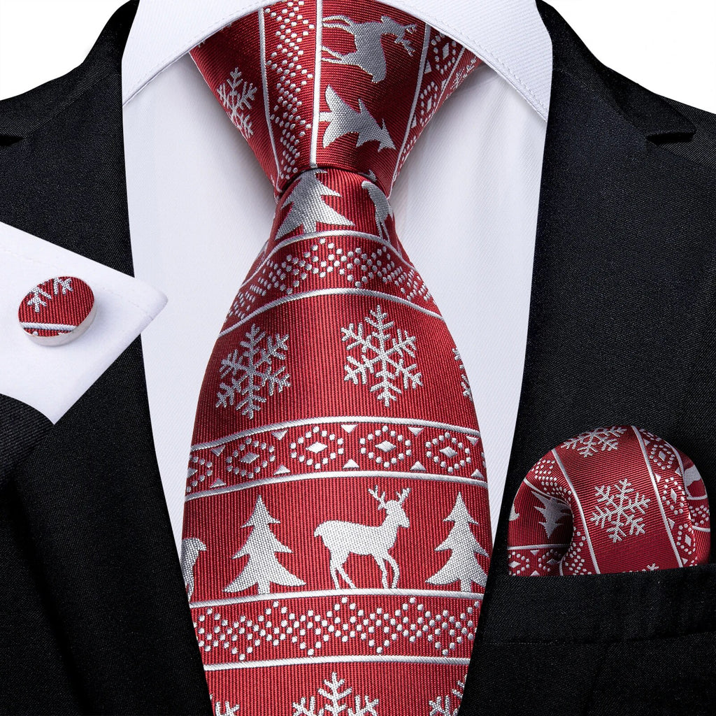 Red Men's Tie Set