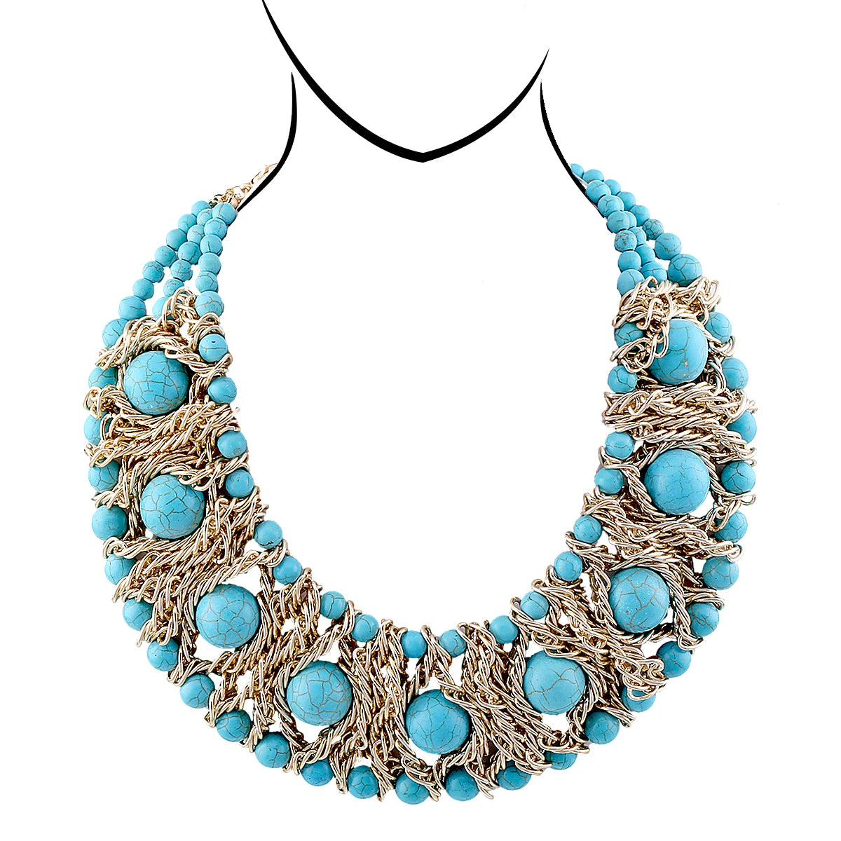 Turquoise Collar Necklace