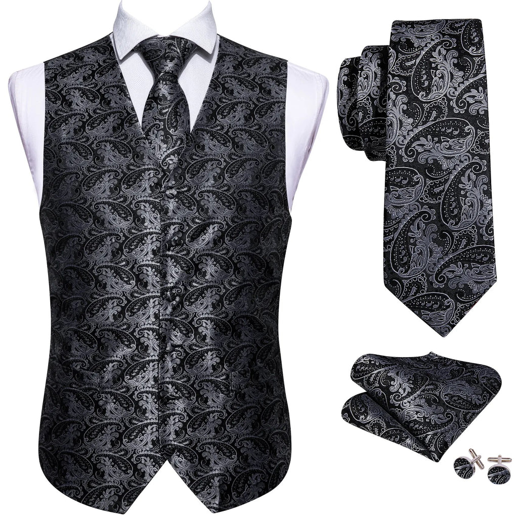 Silk Waistcoat Vest Set