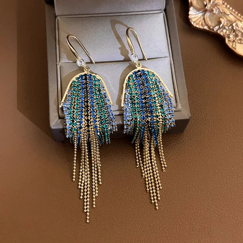 Beautiful Long Tassel Earrings